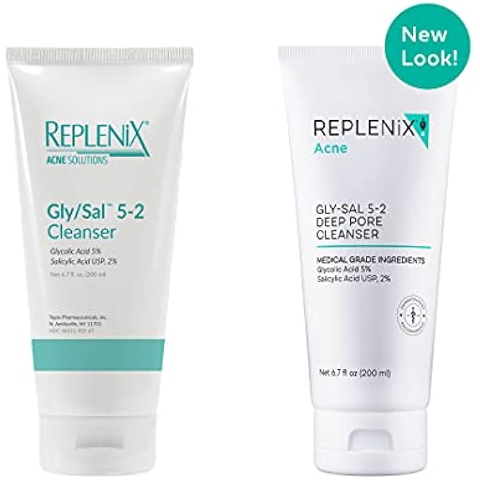 Replenix GLY-SAL 5-2 DEEP PORE FACIAL CLEANSER, MEDICAL-GRADE 5% GLYCOLIC & 2% SALICYLIC ACID OIL-FREE FACE WASH FOR ACNE-PRONE SKIN (6.7 FL. OZ) - Image 3